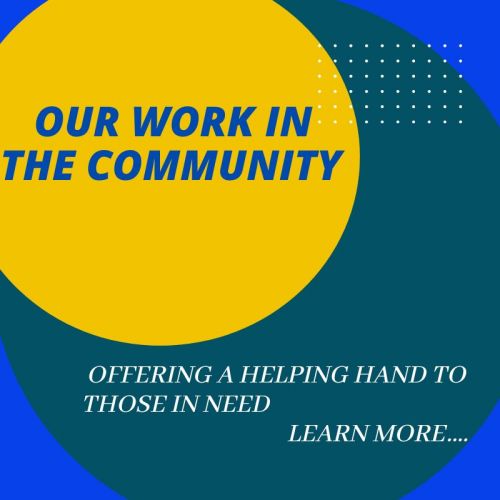 Our work in the community Our work in the community