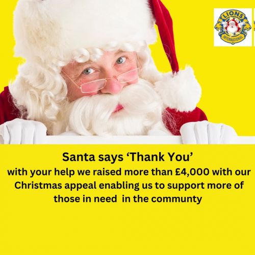 Santa says Thank You Christmas appeal